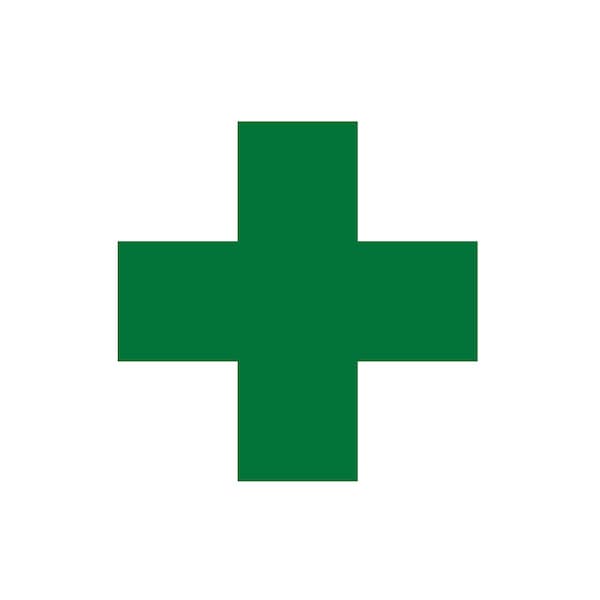 5S Supplies 5S Corner Markers, 2 in W., 6 in L., 0.003 in Thickness, 25 PK VSX-SQUARE-GREEN - main